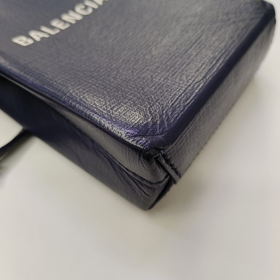 Calfskin Shoulder Bag Blue