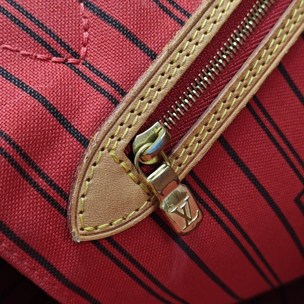 NEVERFULL MM Monogram Coated Canvas Brown