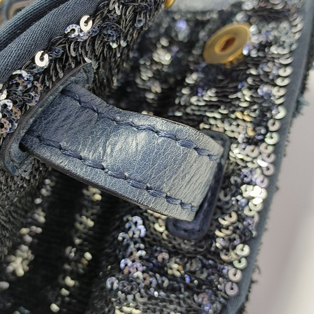 Sequins Tote Bag Blue