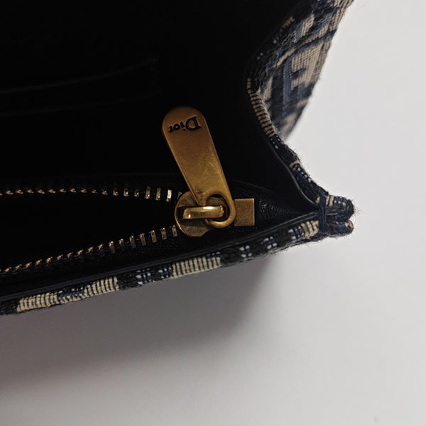 Saddle Mini Oblique Canvas Blue