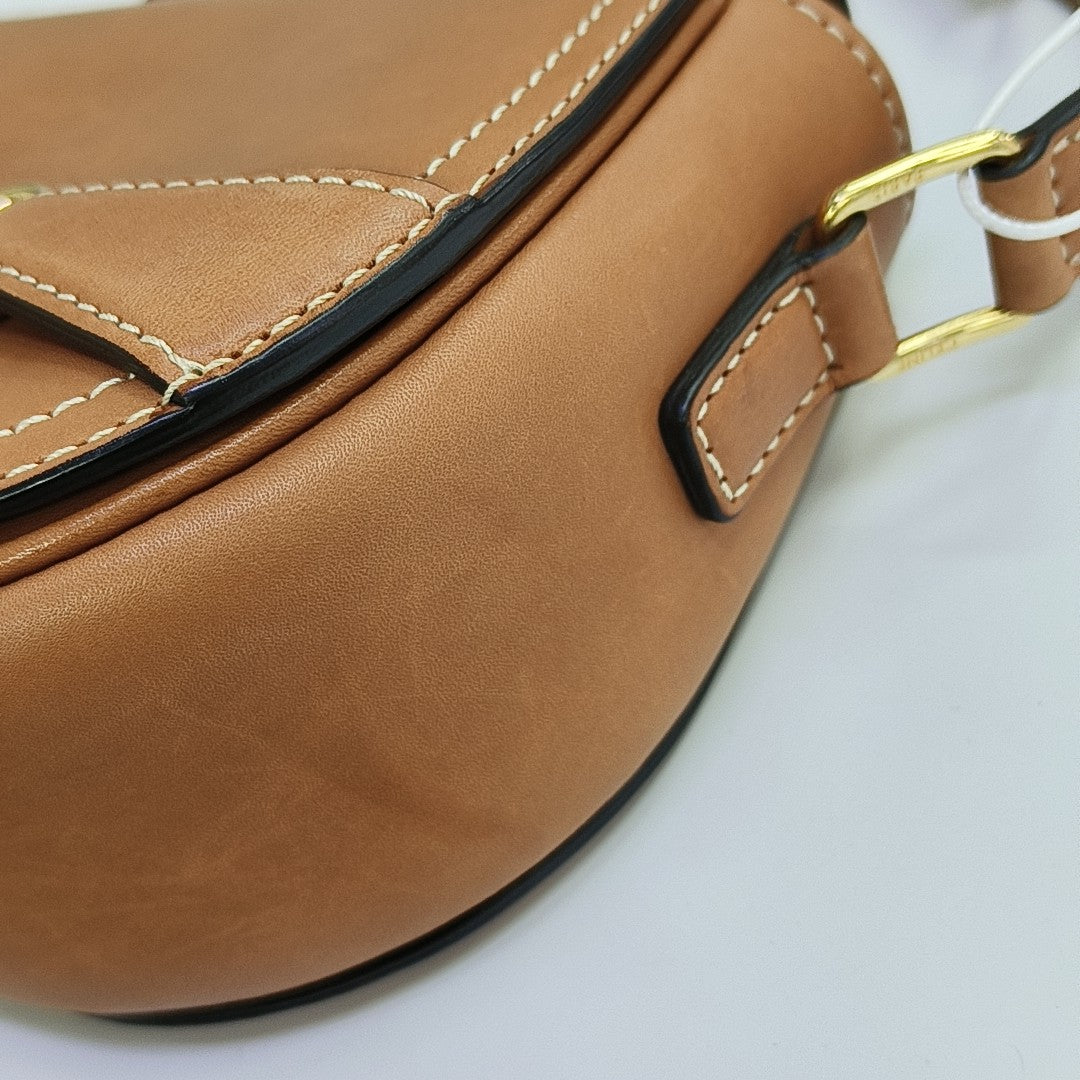 CRÉCY Small Calfskin Brown