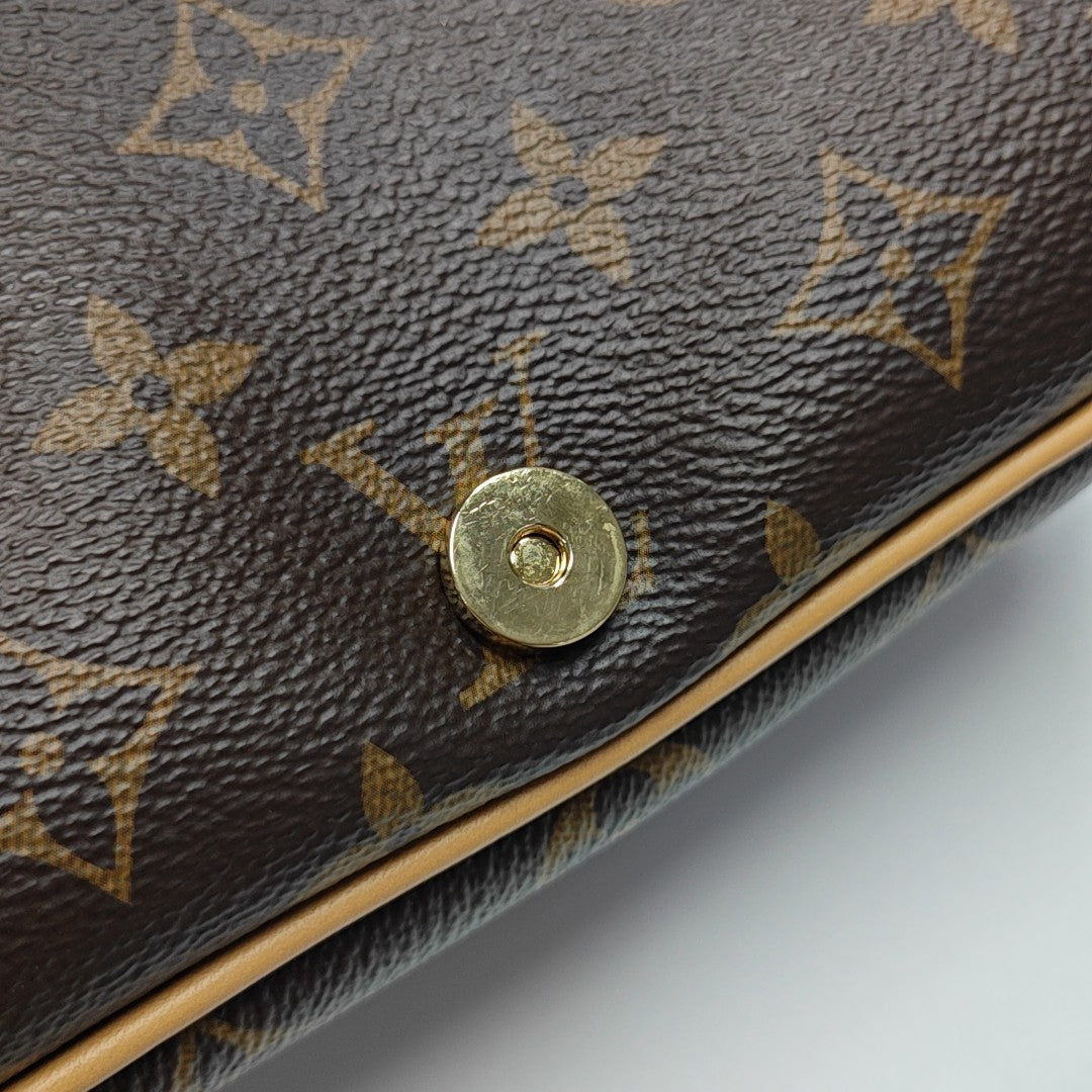 DIANE Monogram Coated Canvas Brown