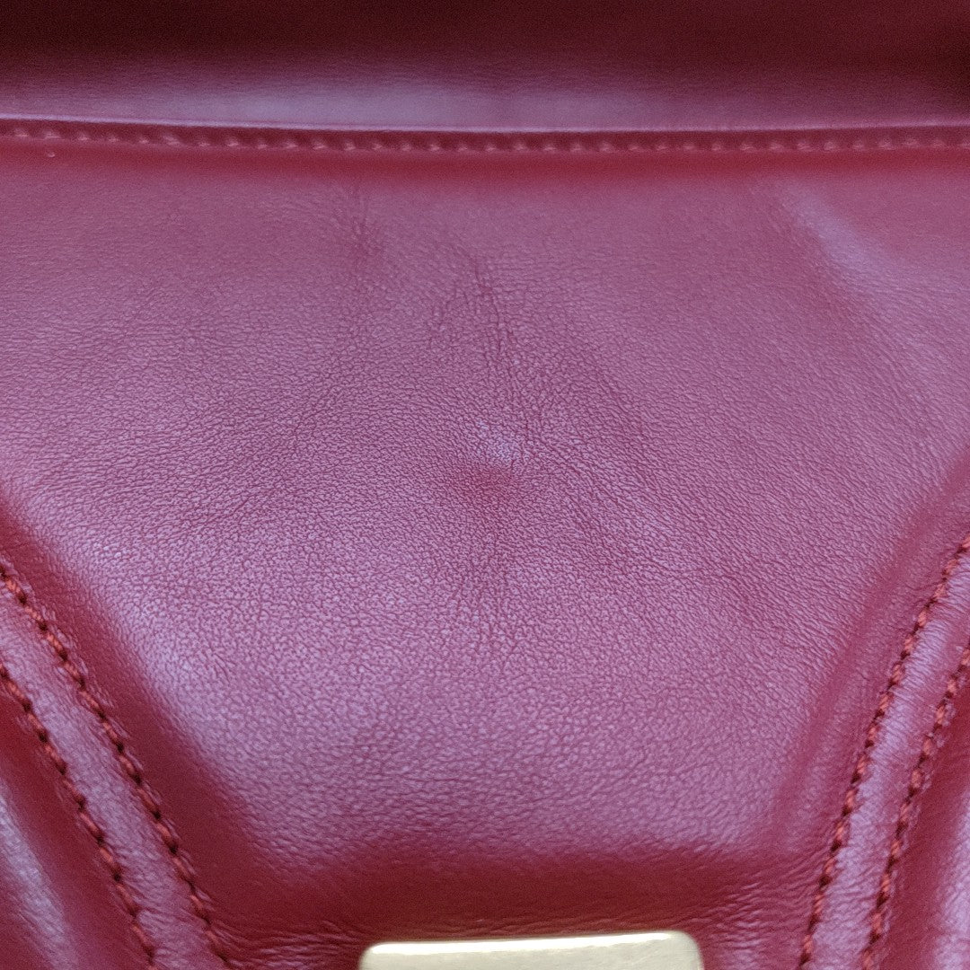 GG Marmont Medium Quilted Calfskin Red