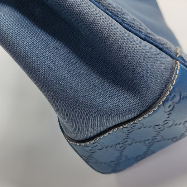 Canvas Shoulder Bag Blue