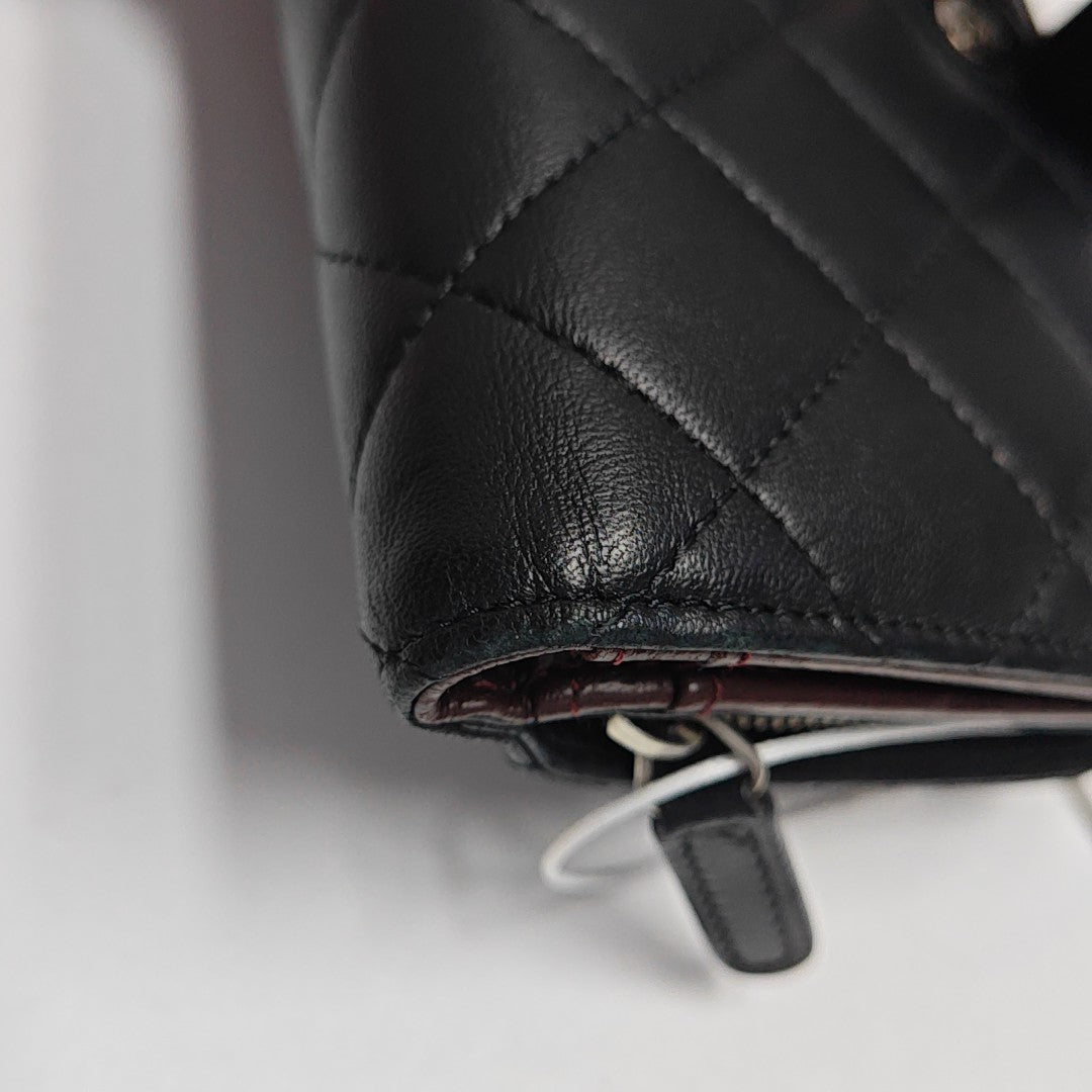 Quilted Lambskin Wallet Black