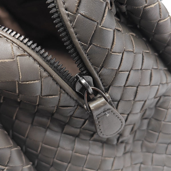 Calfskin Top Handle Bag Gray
