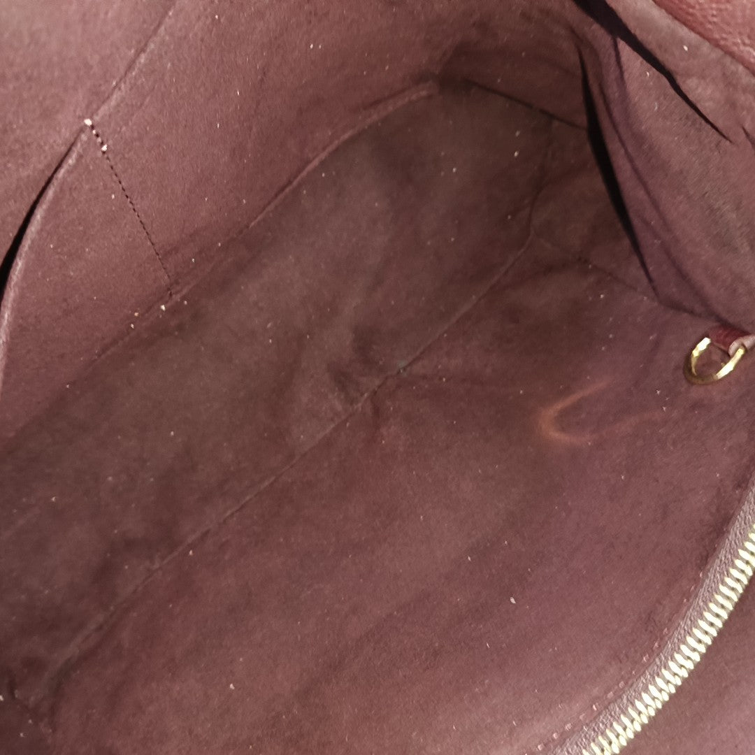OLYMPE MM Monogram Coated Canvas Brown