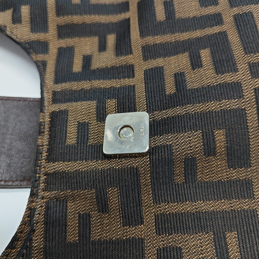 Canvas Top Handle Bag Brown