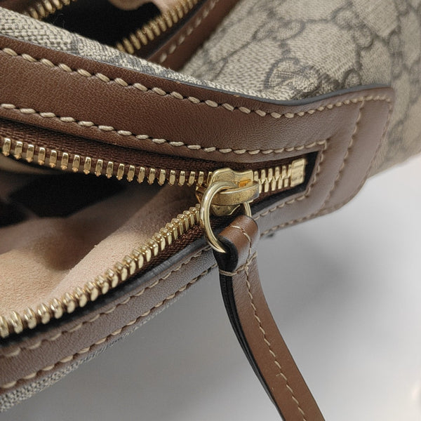 Monogram Coated Canvas Backpack Black