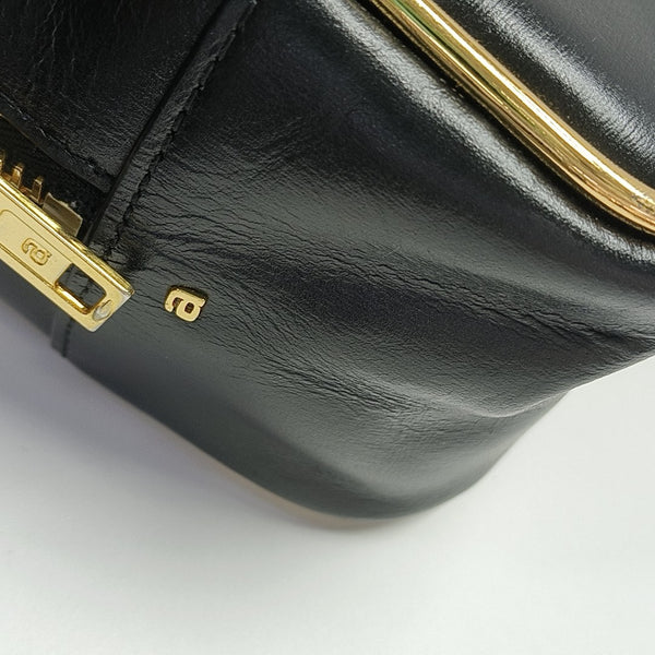 Calfskin Shoulder Bag Black