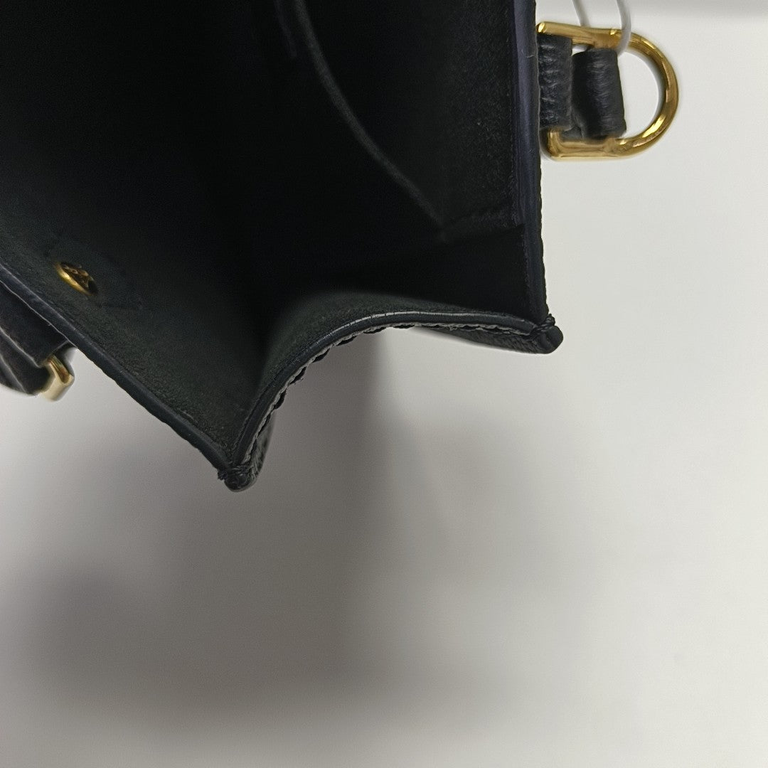 SAC PLAT Mini Monogram Calfskin Black