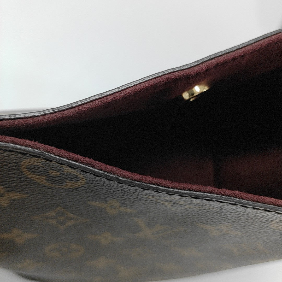 ALL IN BB Monogram Coated Canvas Brown