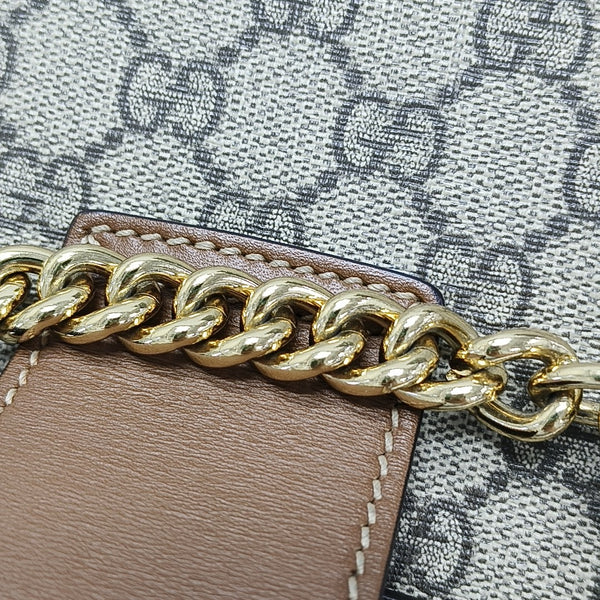 Padlock Small Monogram Coated Canvas Beige