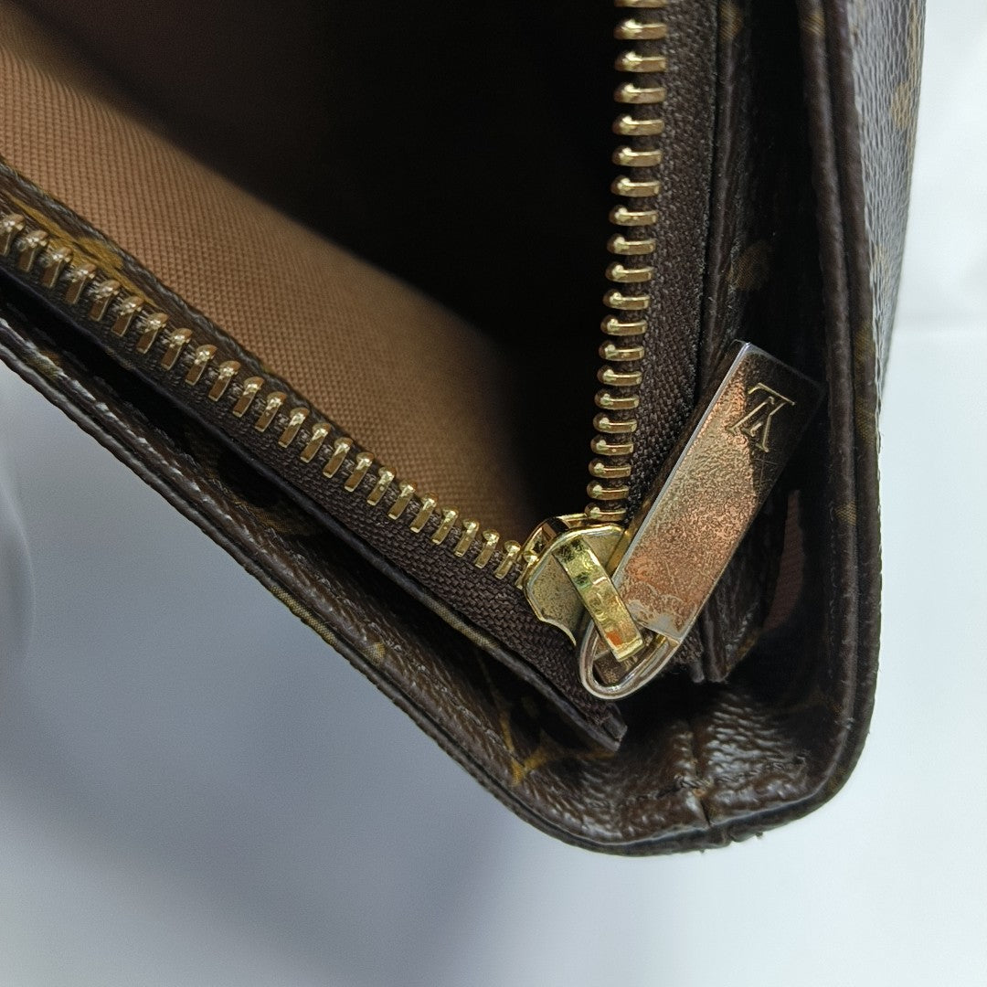 PIANO Monogram Coated Canvas Brown