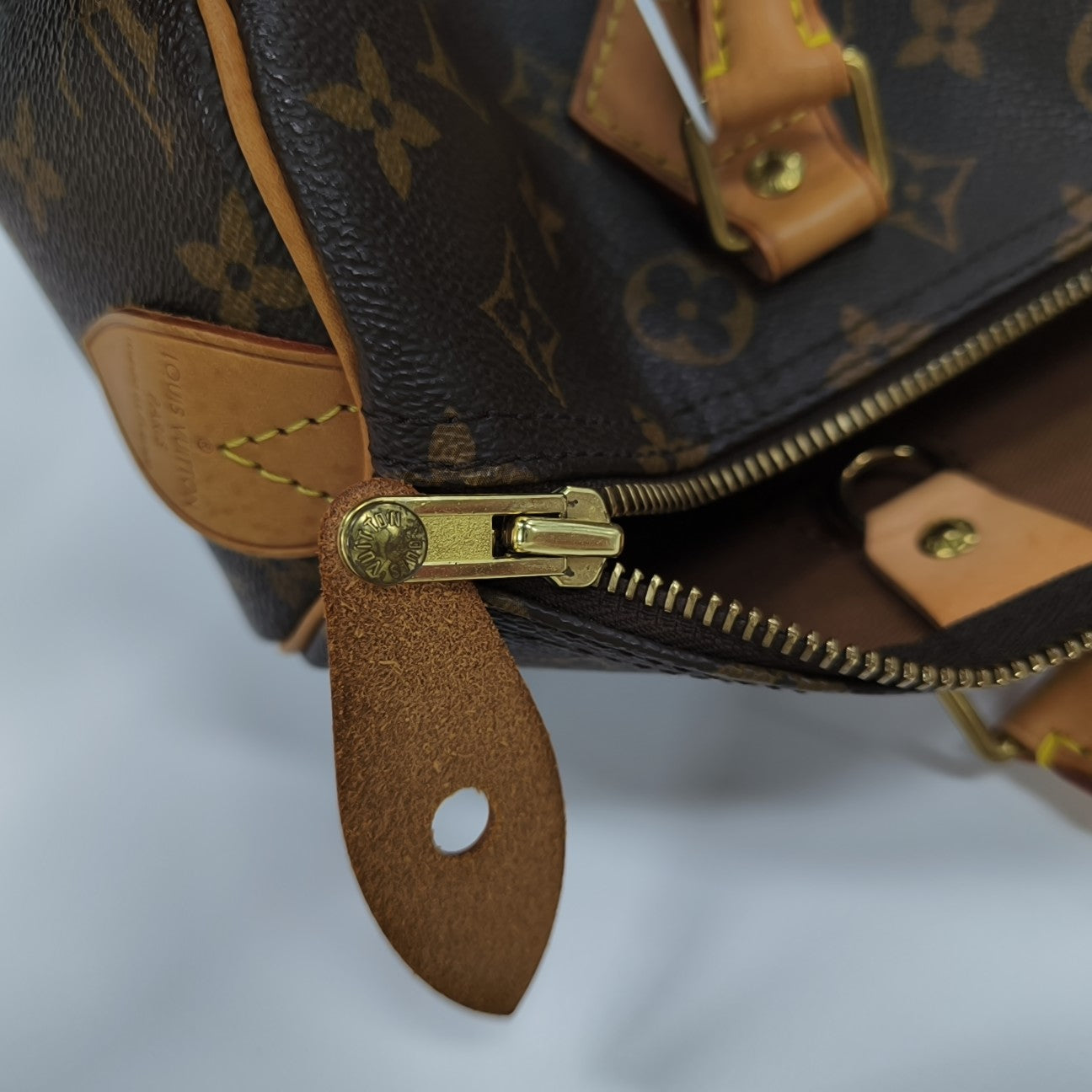 SPEEDY 30 Monogram Coated Canvas Brown