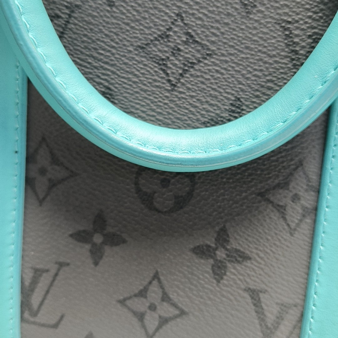 KEEPALL 45 Monogram Coated Canvas Gray