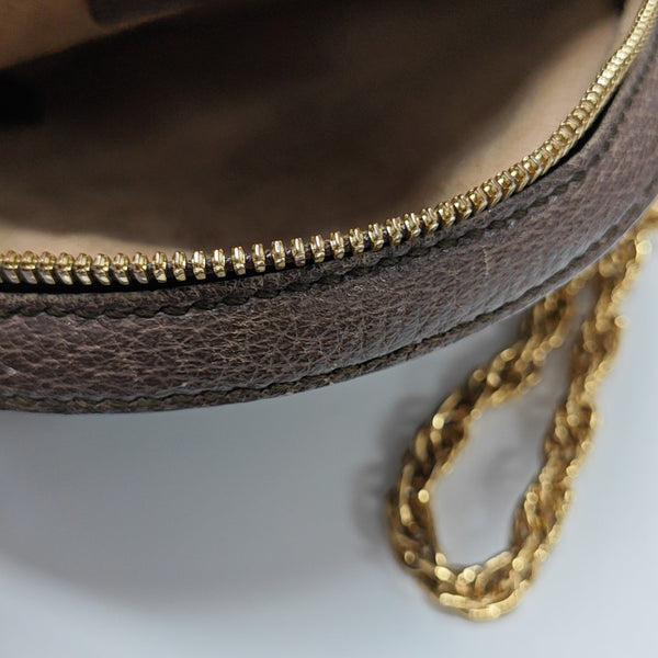 Ophidia Mini Monogram Coated Canvas Beige