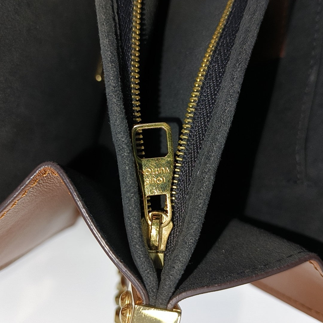 DAUPHINE MM Monogram Coated Canvas Brown