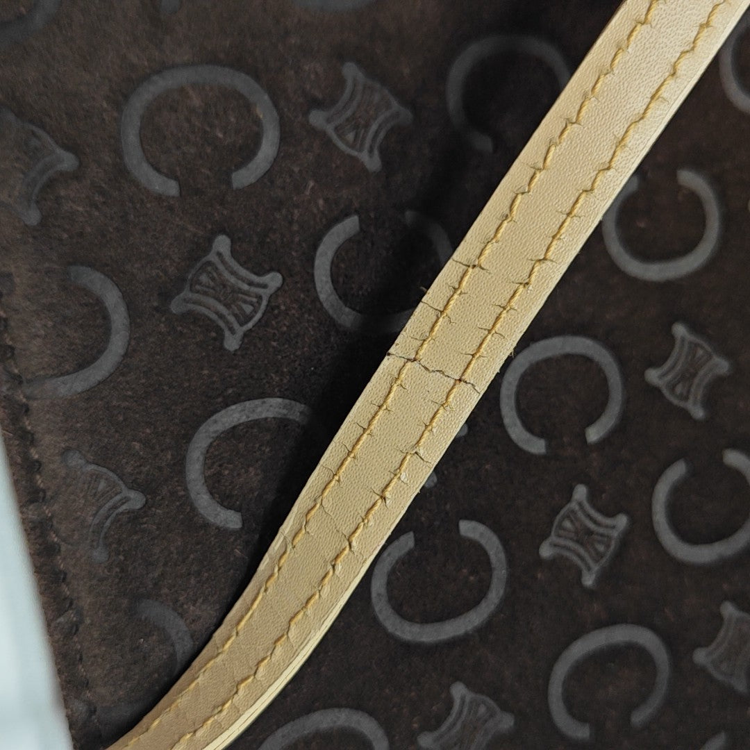Suede Shoulder Bag Brown