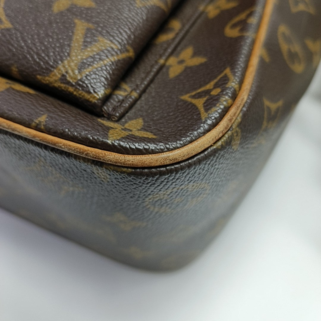 EXCENTRI-CITE Monogram Coated Canvas Brown