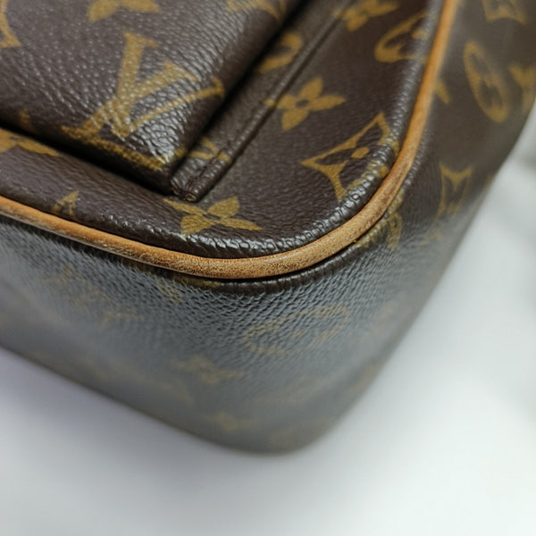 EXCENTRI-CITE Monogram Coated Canvas Brown