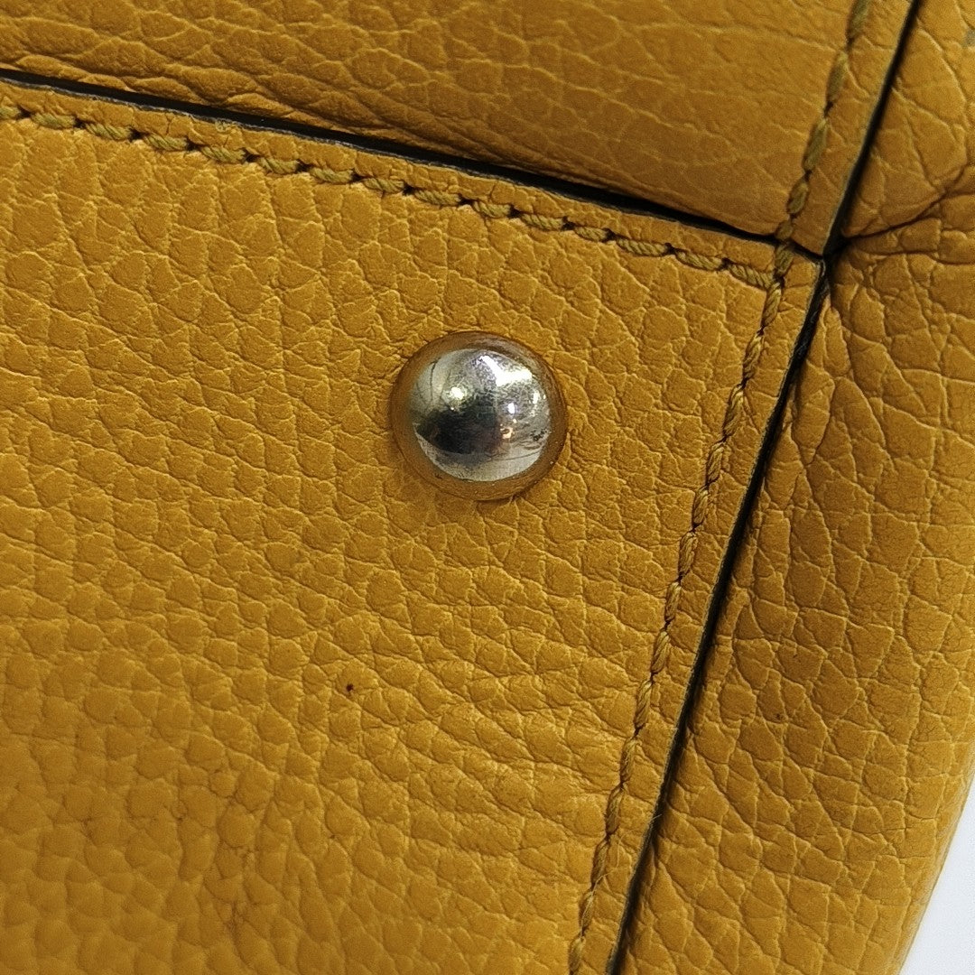 Calfskin Tote Bag Yellow