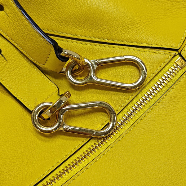 Puzzle Medium Calfskin Yellow