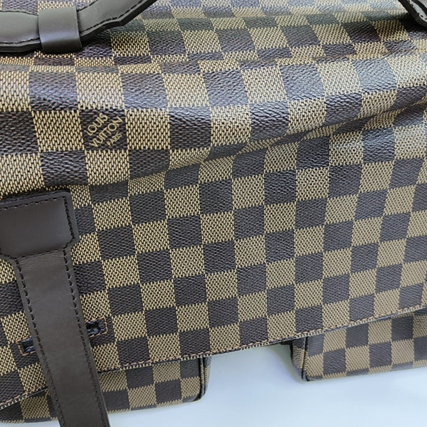 BROADWAY Damier Ebene Coated Canvas Brown