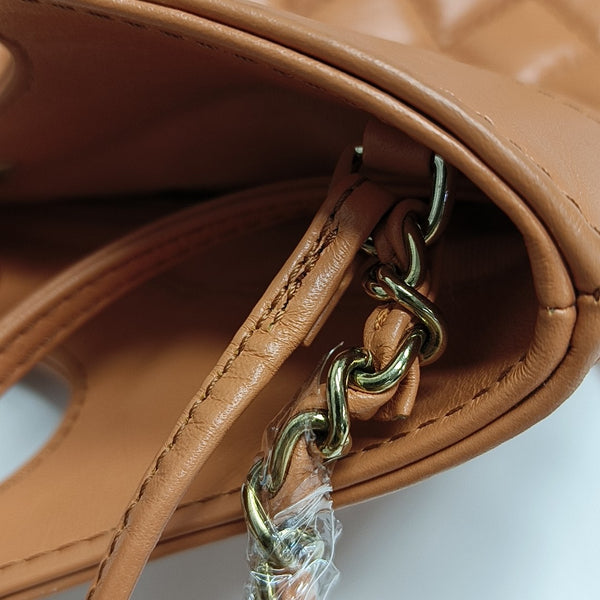 CHANEL 31 Mini Quilted Calfskin Orange