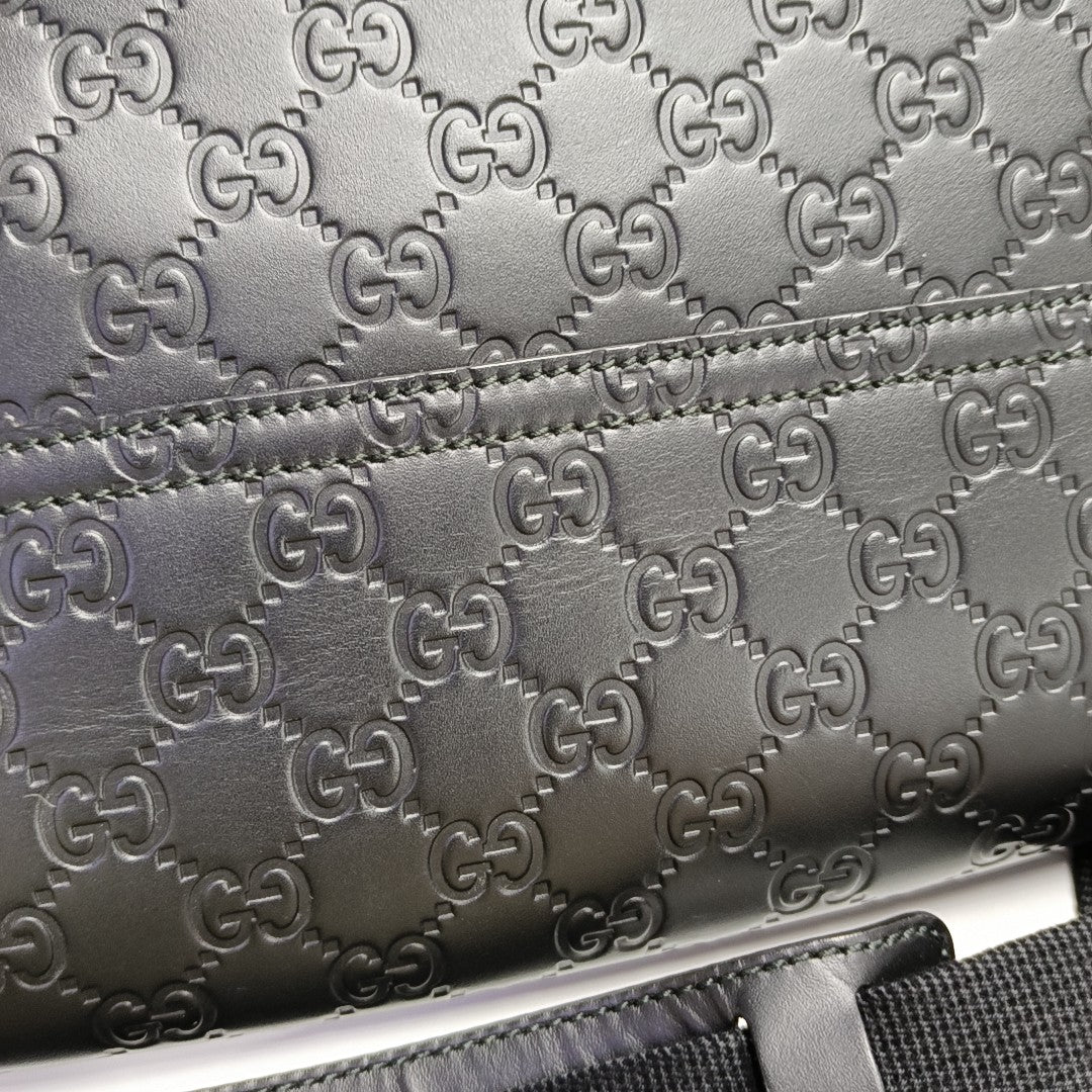 Ligne Shima Monogram Calfskin Black