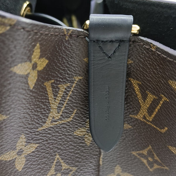 NÉONOÉ MM Monogram Coated Canvas Brown