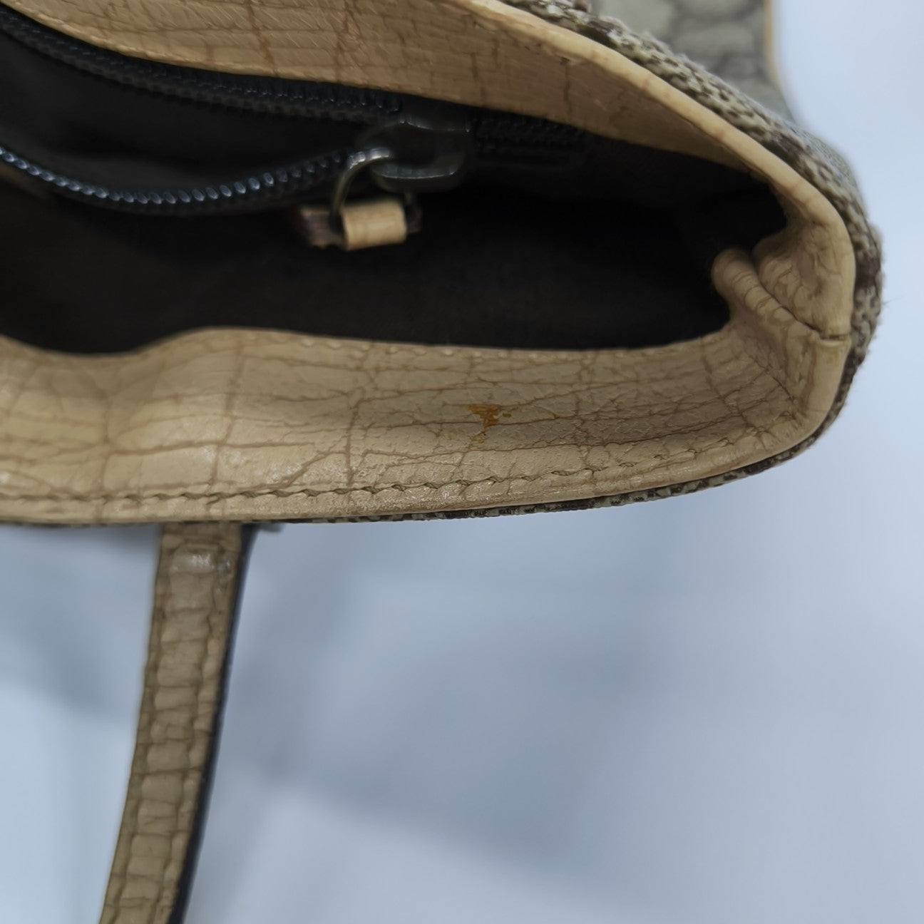 Monogram Coated Canvas Top Handle Bag Black