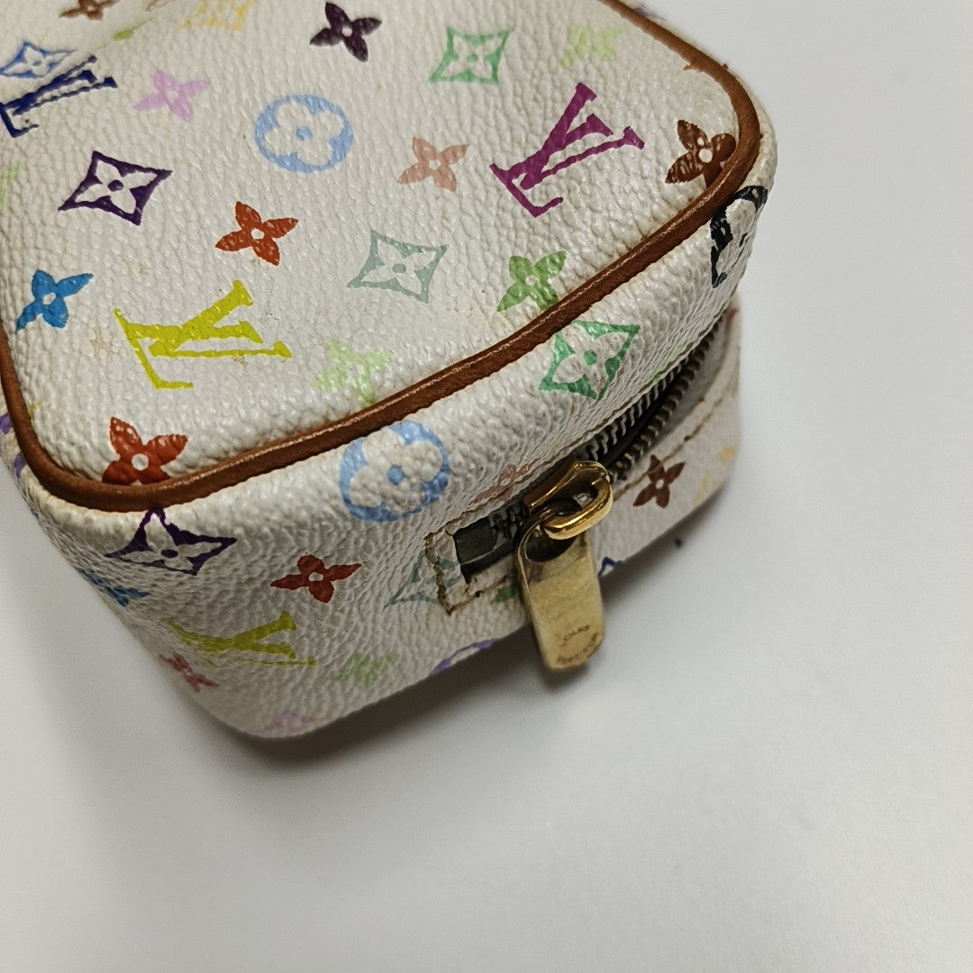 LV × TM WAPITY Monogram Coated Canvas White Coin Purse