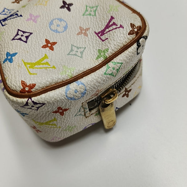 LV × TM WAPITY Monogram Coated Canvas White Coin Purse