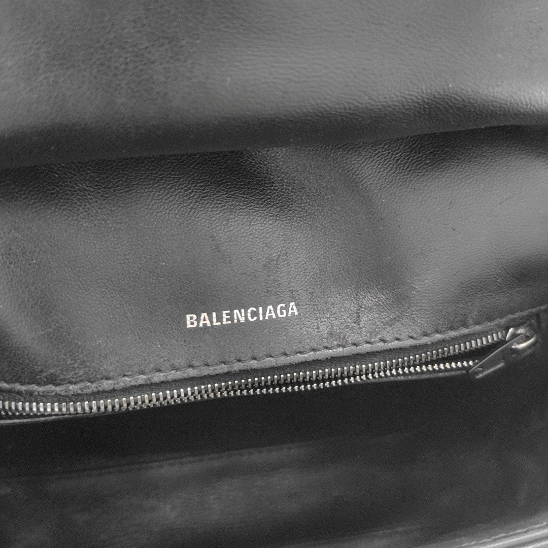 B. Medium Quilted Calfskin Black