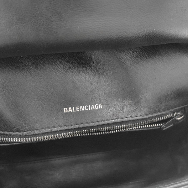 B. Medium Quilted Calfskin Black