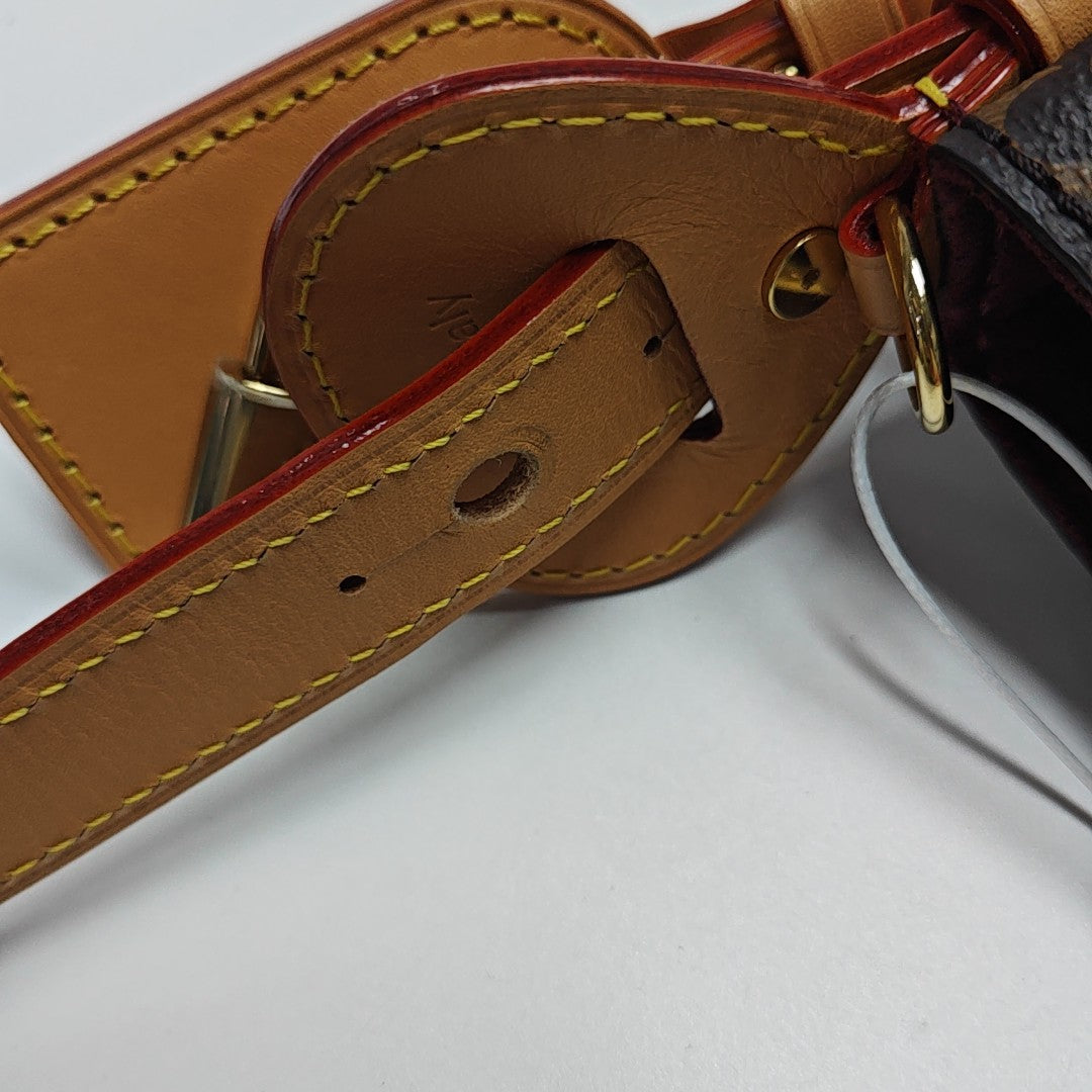 ALL IN BB Monogram Coated Canvas Brown