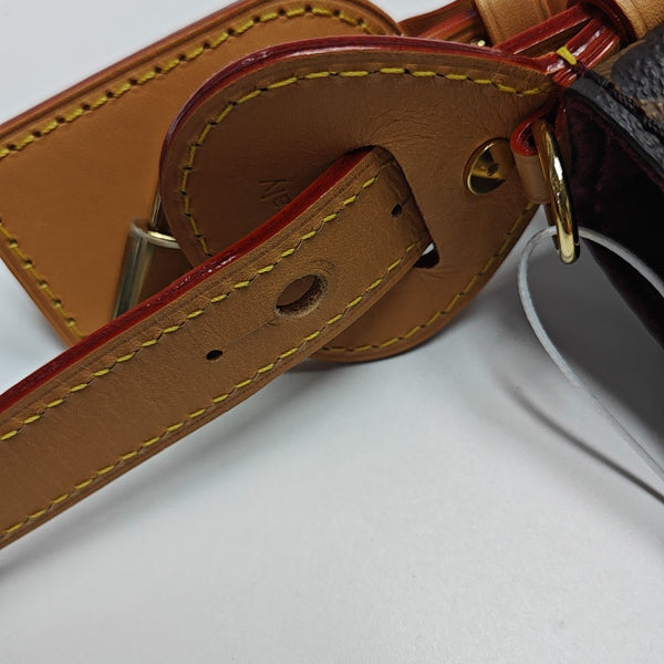 ALL IN BB Monogram Coated Canvas Brown