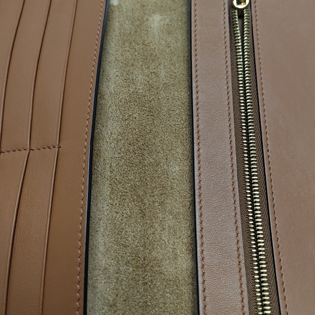 STRAP Large Calfskin Brown Wallet