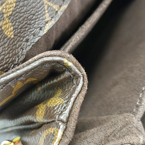 MÉTIS MM Monogram Coated Canvas Brown