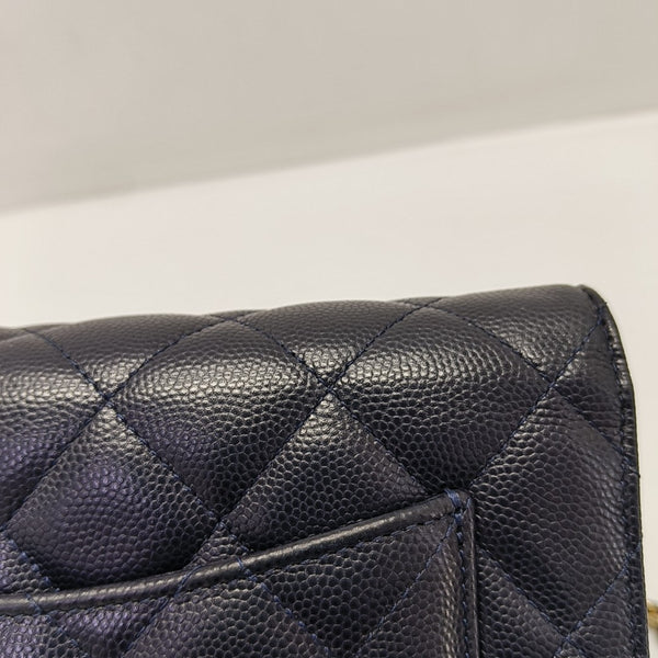 WOC Quilted Grained Calfskin Black