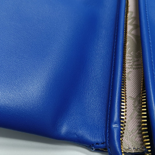 Calfskin Shoulder Bag Blue