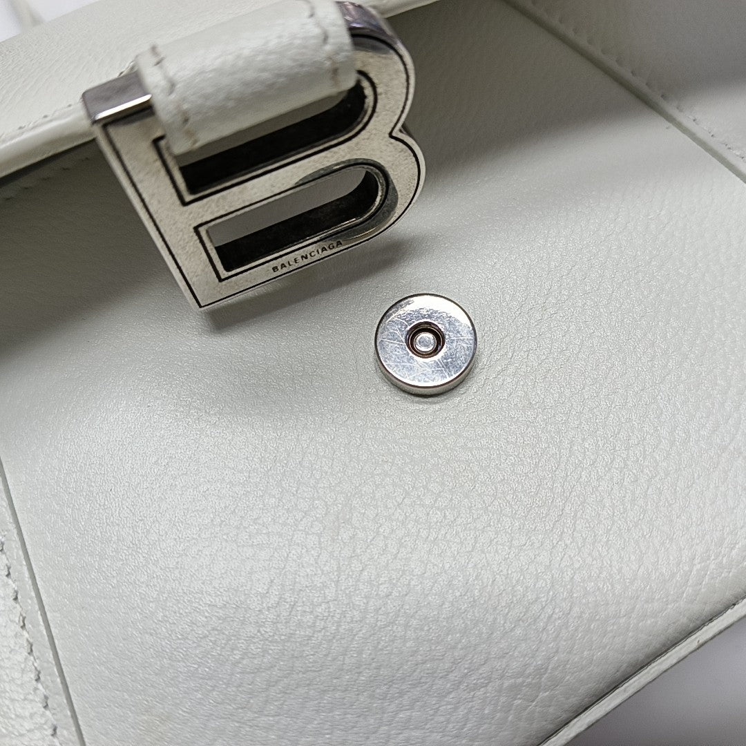 Hourglass S Calfskin White