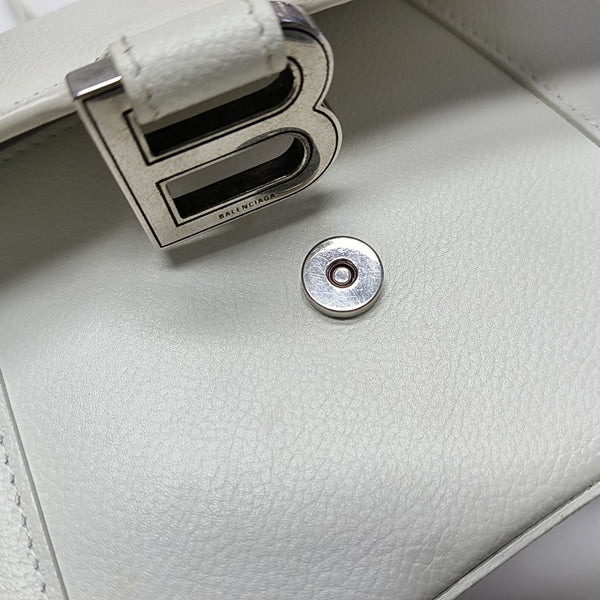 Hourglass S Calfskin White