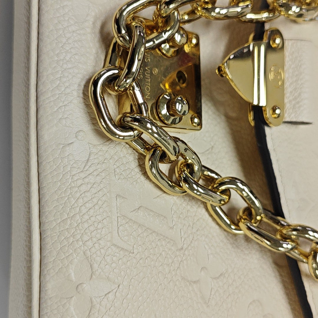 MÉTIS EAST WEST Monogram Calfskin Beige