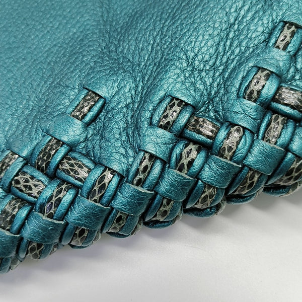 Calfskin Clutch Blue
