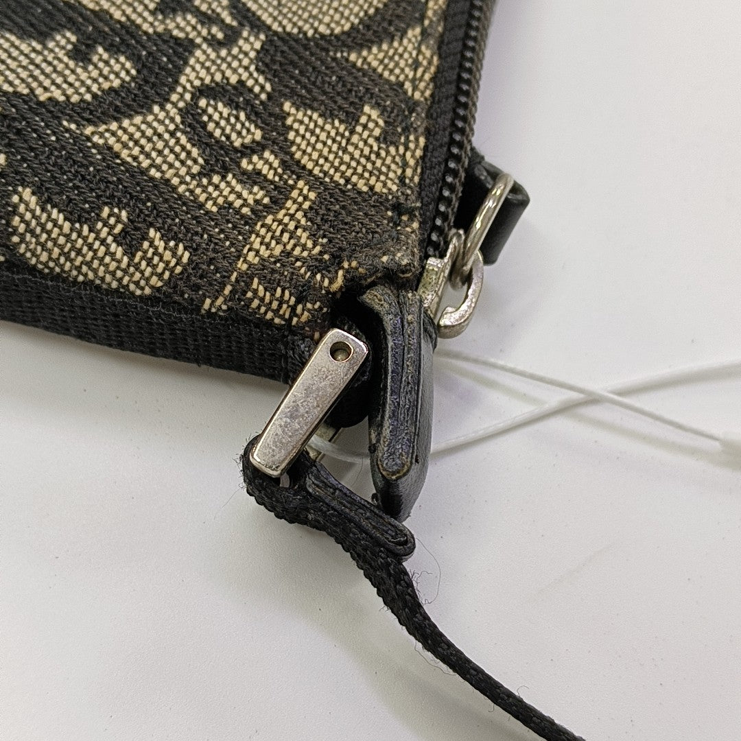 Oblique Canvas Top Handle Bag Black