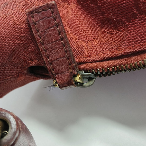 Monogram Canvas Top Handle Bag Red