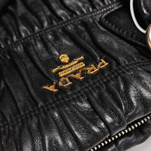 Quilted Lambskin Tote Bag Black
