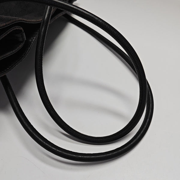 Monogram Canvas Tote Bag Black